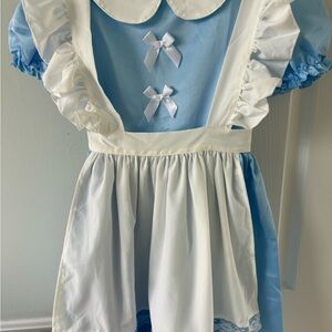 Blue and White Kids Costume Dress
